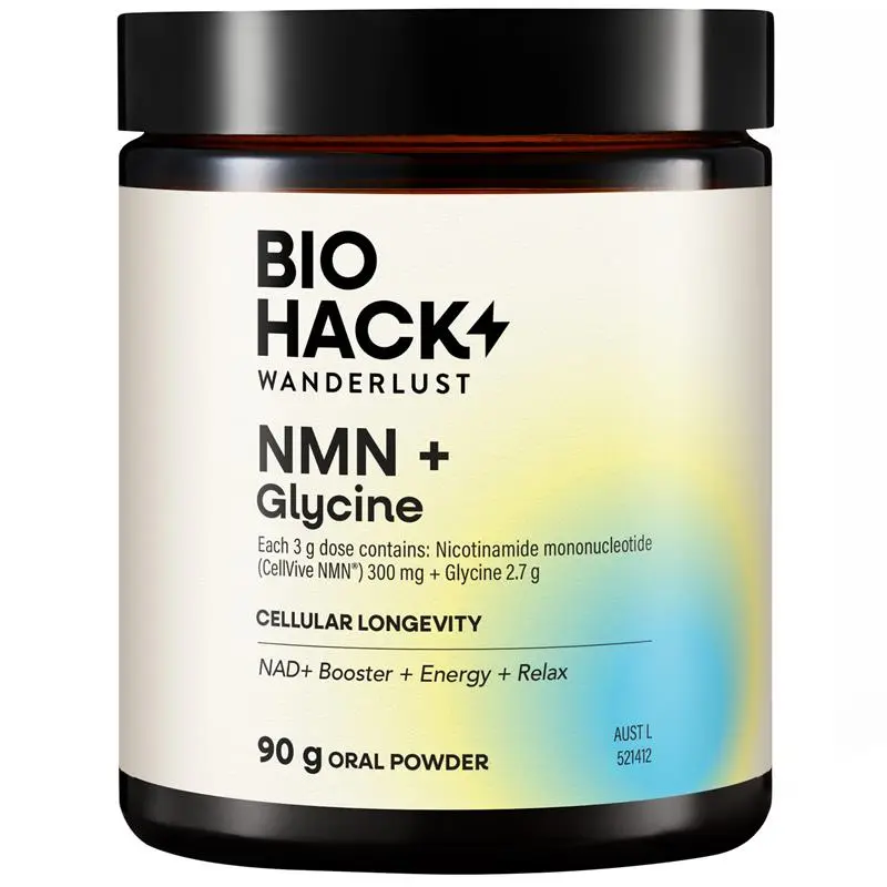 BioHack Wanderlust NMN + Glycine Powder 90g