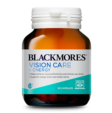 Blackmores Vision Care + Energy 30 Capsules