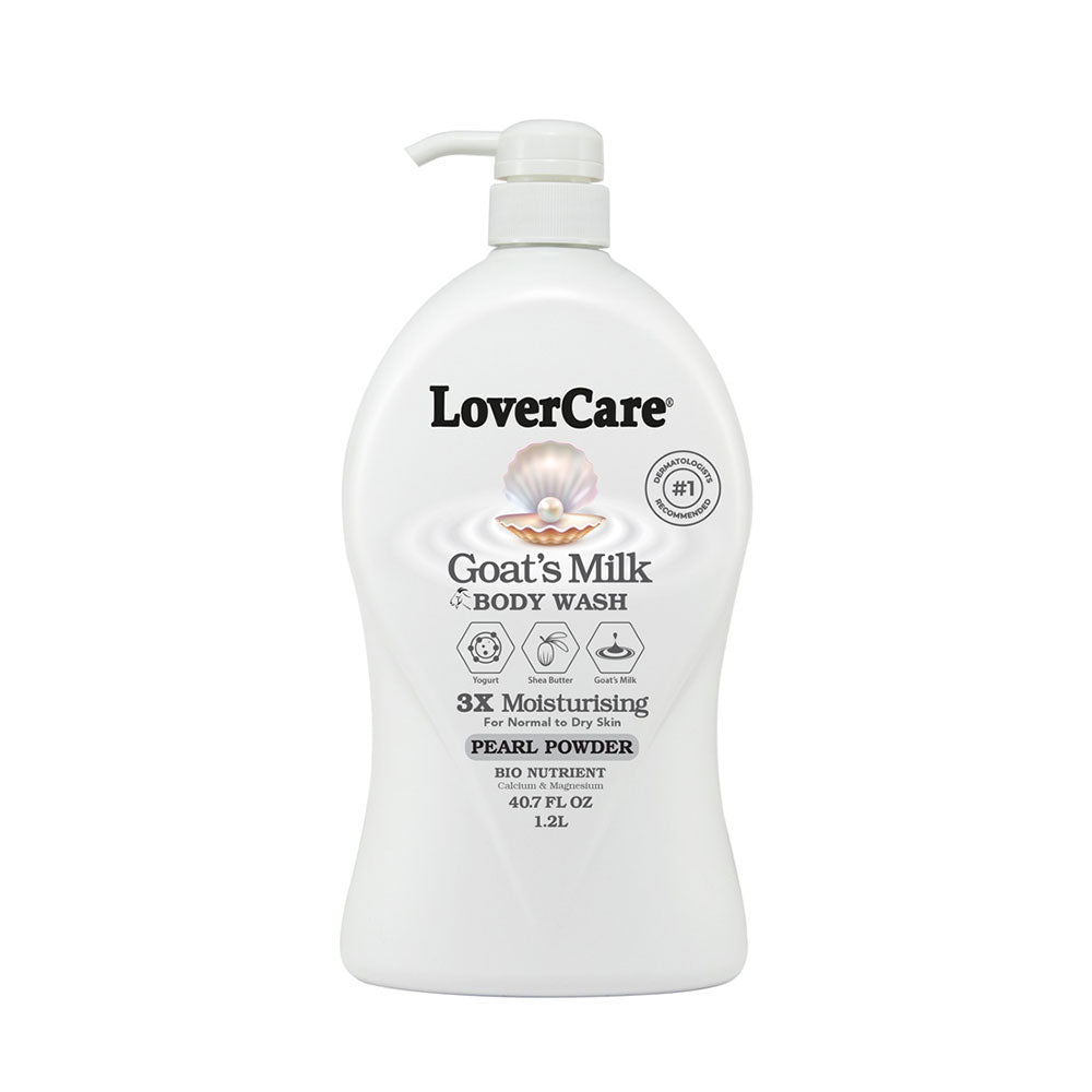 LoverCare Goats Milk Shower Cream Pearl Powder 1.2 Litres