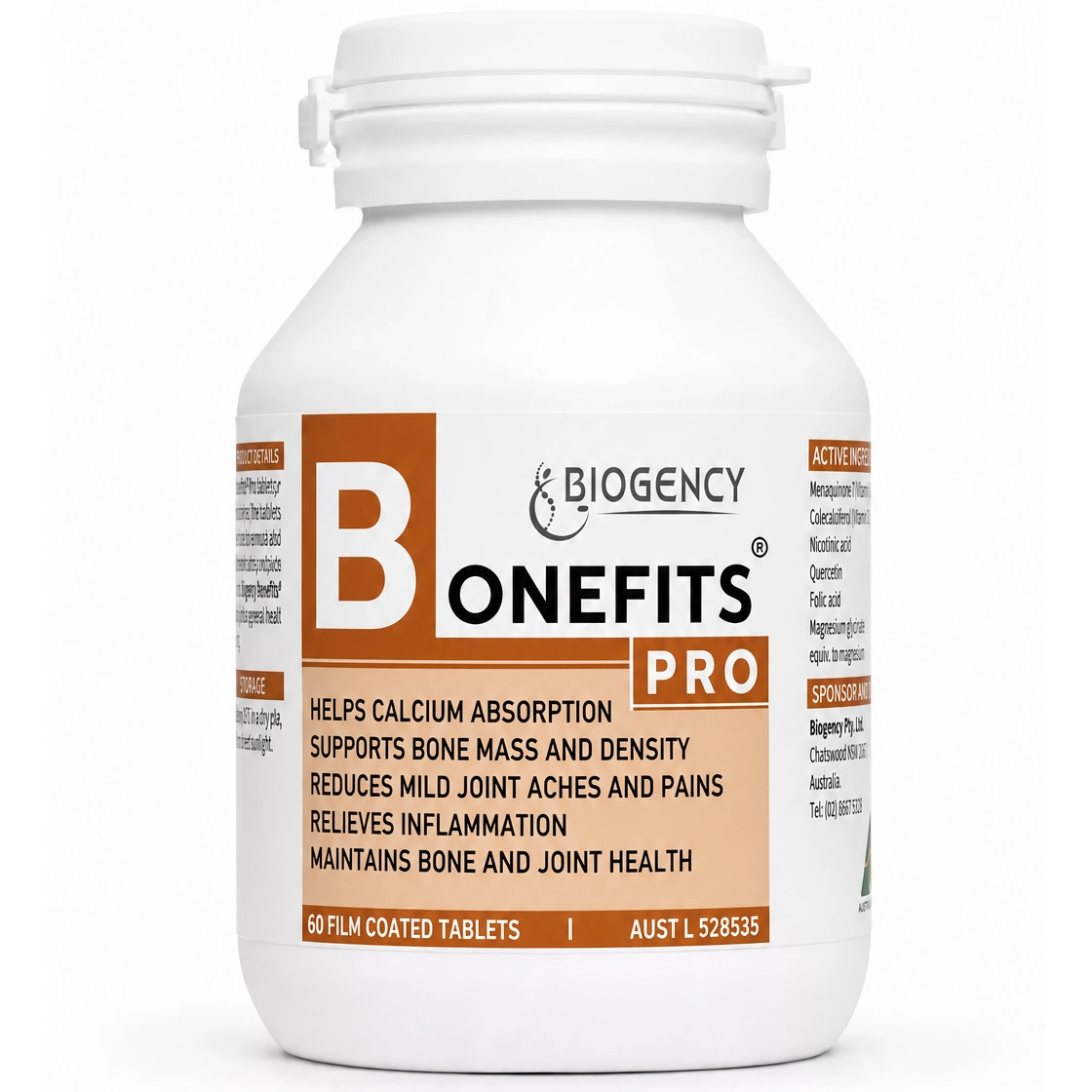 Biogency Bonefits Pro 60 Film Coated Tablets