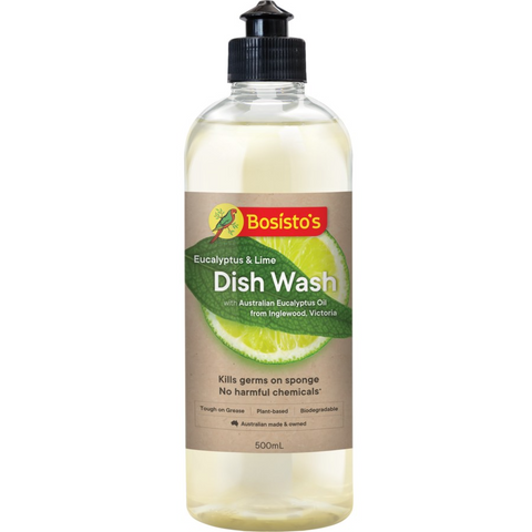 Bosisto's Plant-Based Biodegradable Dish Wash Liquid 500mL