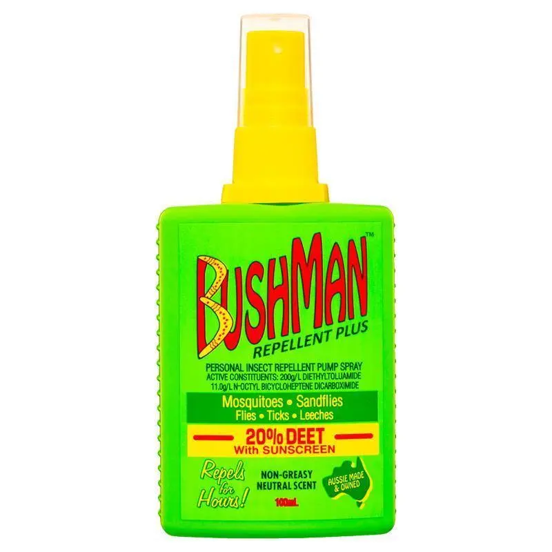 Bushman Plus UV Insect Repellent 100mL Pump Spray