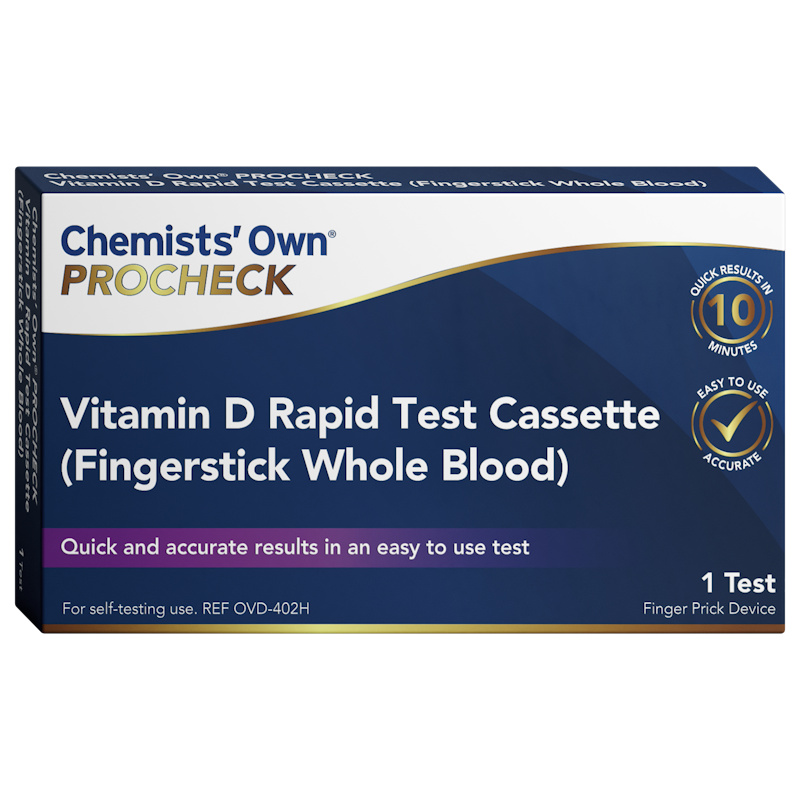 Chemists’ Own PROCHECK Vitamin D Rapid Test Cassette 1 Pack
