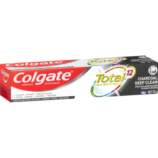Colgate Antibacterial Total Charcoal Deep Clean Toothpaste 115g