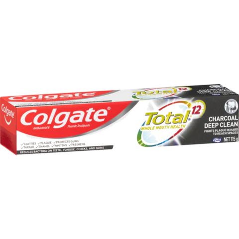 Colgate Antibacterial Total Charcoal Deep Clean Toothpaste 115g