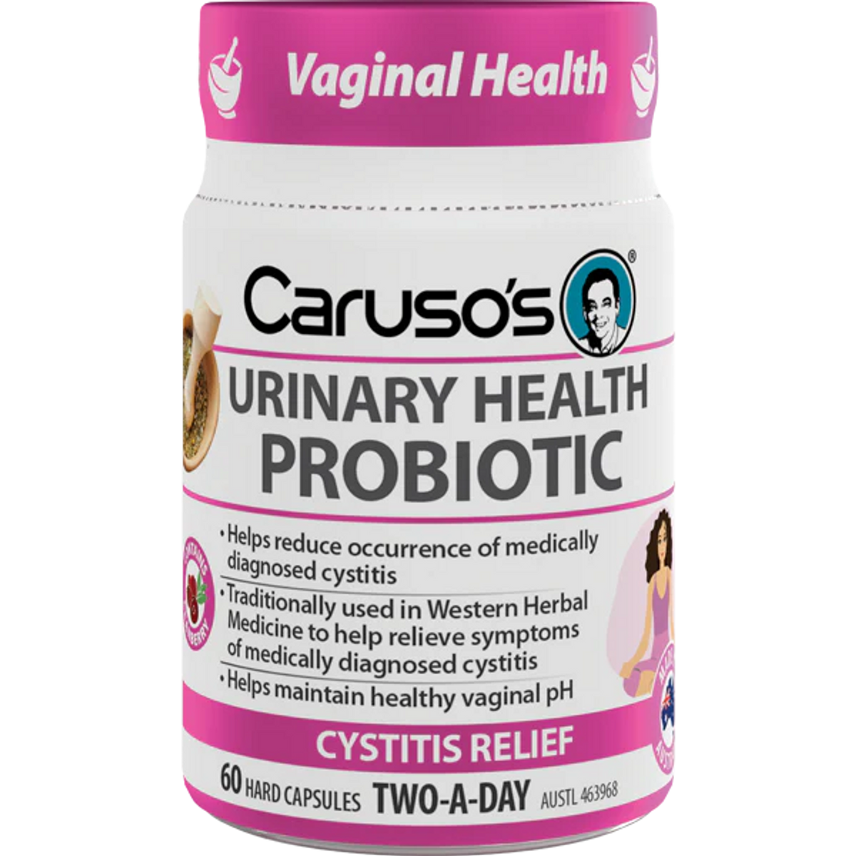 Caruso's Probiotic Urinary Health 60 Capsules