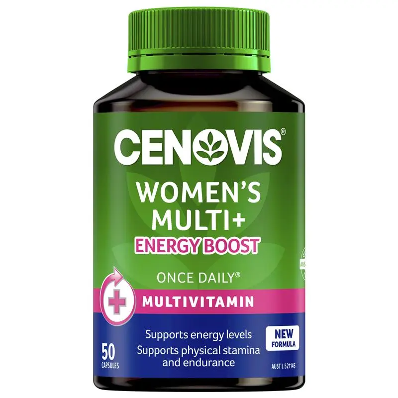 Cenovis Women's Multi + Energy Boost - Once-Daily Multivitamin - 50 Capsules