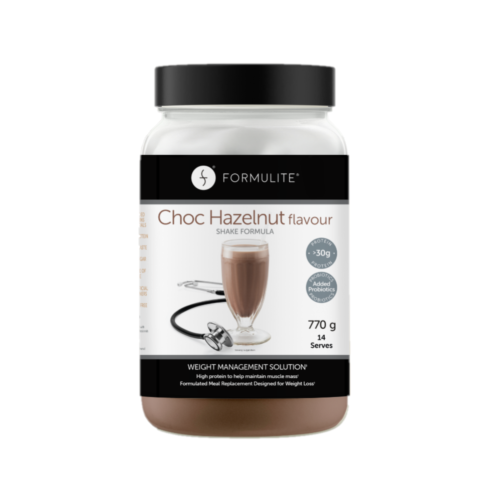 Formulite Meal Replacement Tub - Choc Hazelnut Flavour 770g - 14 Serves