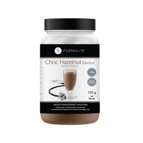 Formulite Meal Replacement Tub - Choc Hazelnut Flavour 770g - 14 Serves