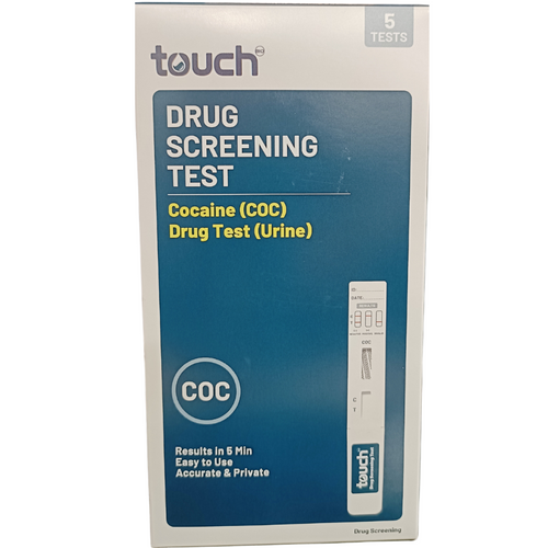TouchBio Drug Screening Test Cocaine (COC) Urine Test 5 Pack