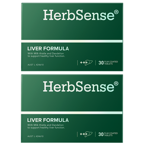 Herbsense Liver Formula 2 x 30 Film Coated Tablets - Special Bundle