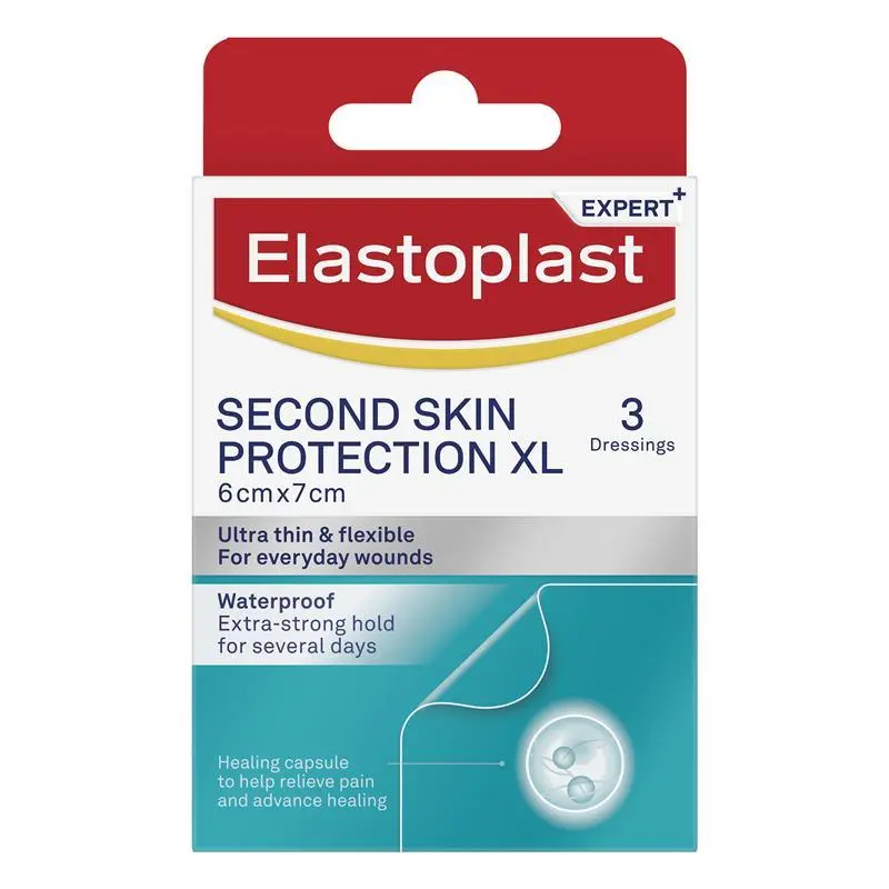 Elastoplast Second Skin Protection Strips XL 6cm x 7cm 3 Pack