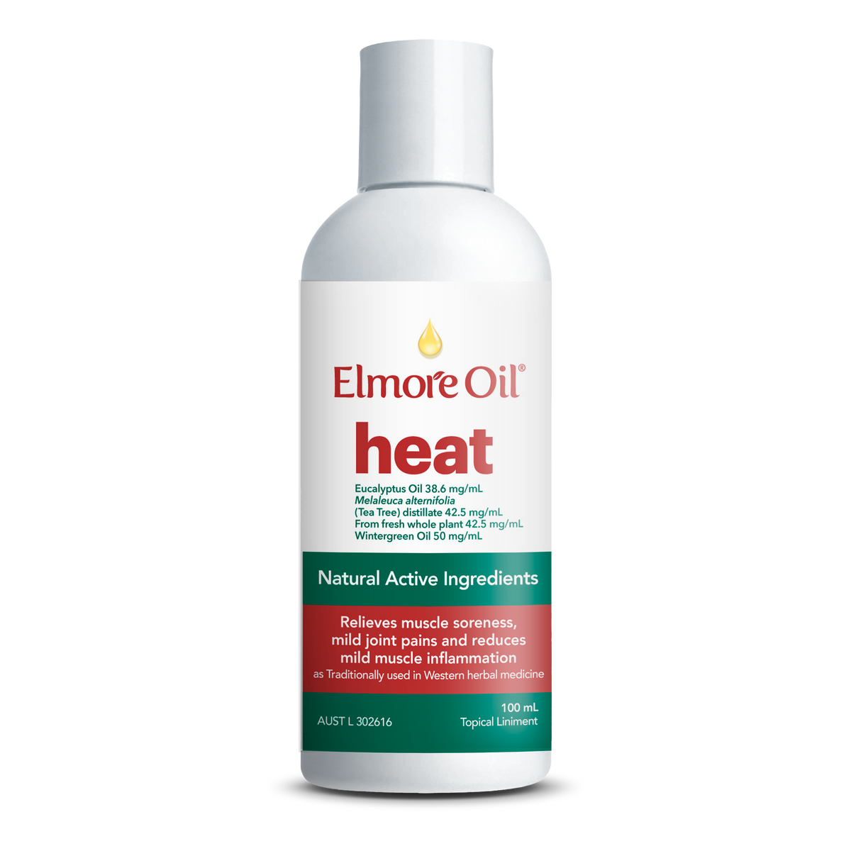 Elmore Oil Heat Topical Linament 100mL