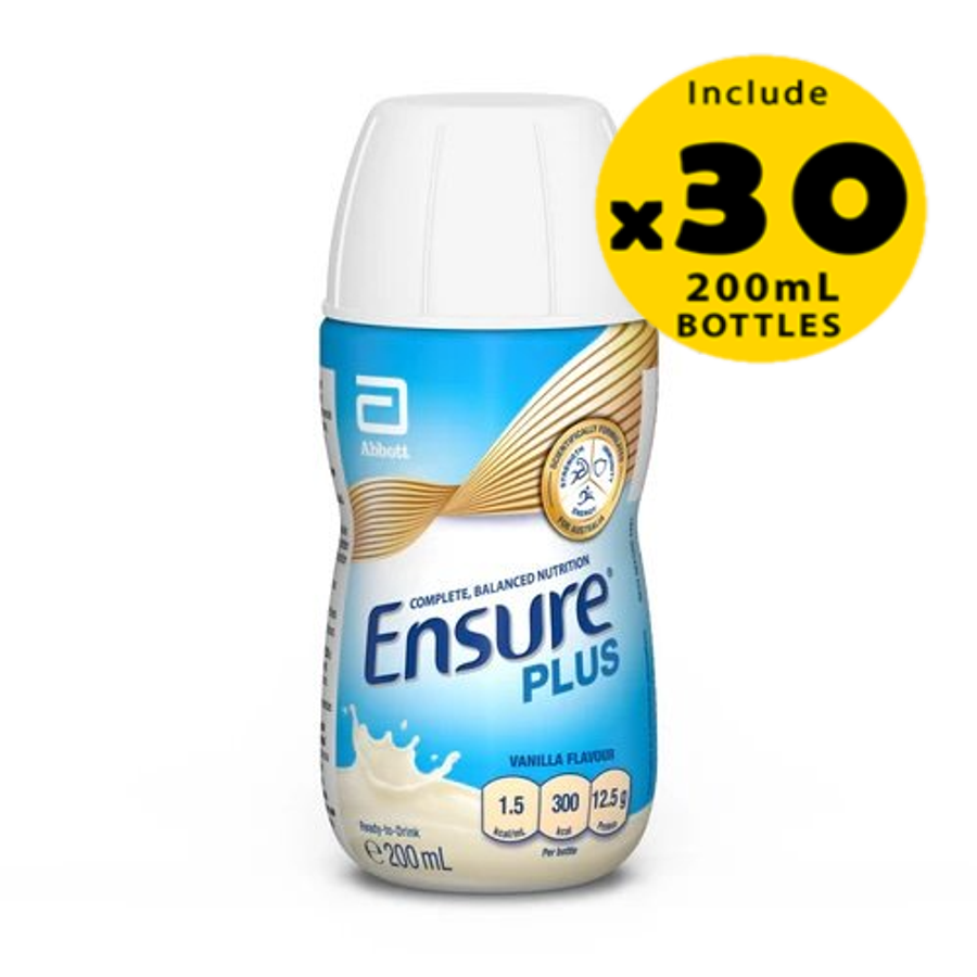Ensure Plus Vanilla RTD 200mL x 30 Bottles – Better Value Pharmacy