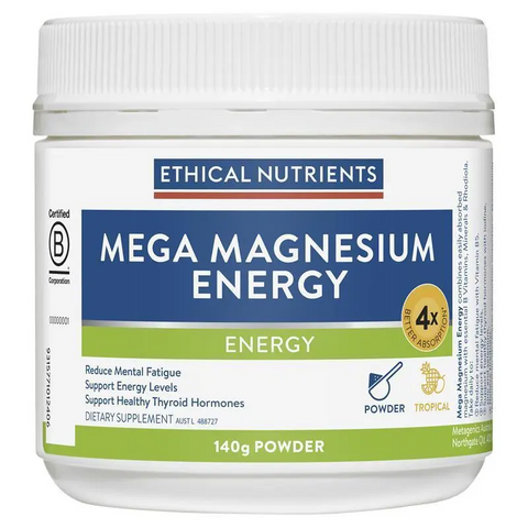 Ethical Nutrients Mega Magnesium Energy 140g Powder