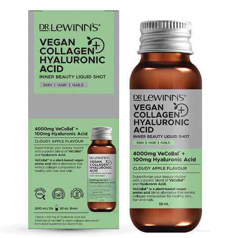 Dr LeWinn's Marine Vegan Collagen & Hyaluronic Acid Liquid Shot Cloudy Apple Flavour 10 x 50mL
