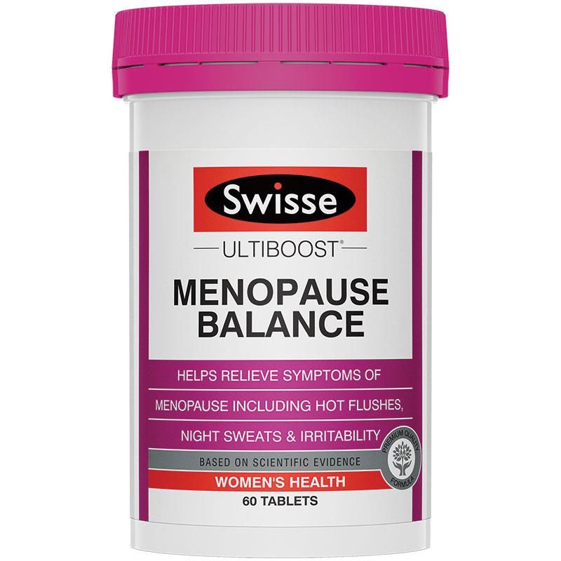 SWISSE Ultiboost Menopause Balance 60 Tablets (expiry 10/24)