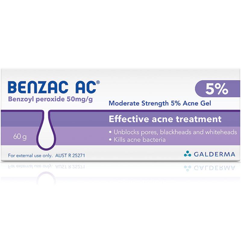 Benzac AC Gel 5% 60g (expiry 11/24)