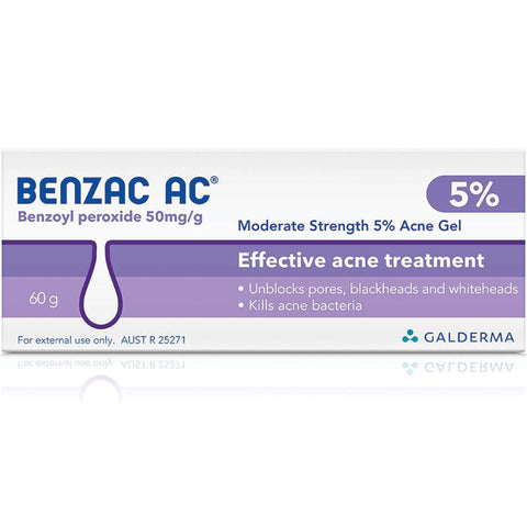 Benzac AC Gel 5% 60g (expiry 11/24)
