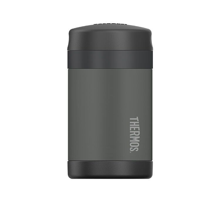 Thermos FUNtainer Vacuum Insulated Food Jar with Spoon Charcoal 470ml Charcoal