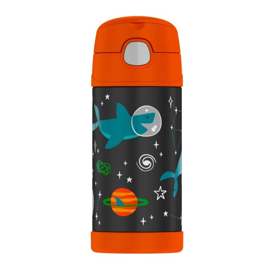 Thermos FUNtainer Vacuum Insulated Drink Bottle Shark Space Party 355mL