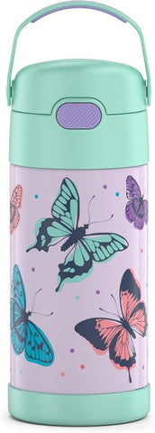 Thermos FUNtainer Vacuum Insulated Drink Bottle Butterfly Frenzy 355mL