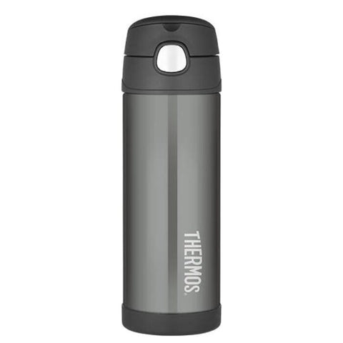 Thermos FUNtainer Vacuum Insulated Drink Bottle Charcoal 470mL