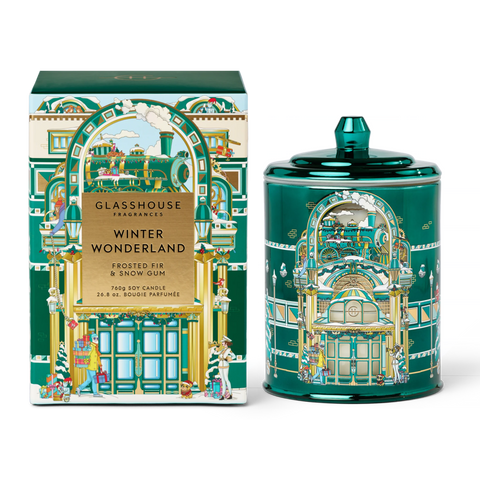 Glasshouse Fragrances Winter Wonderland Triple Scented Soy Candle 760g