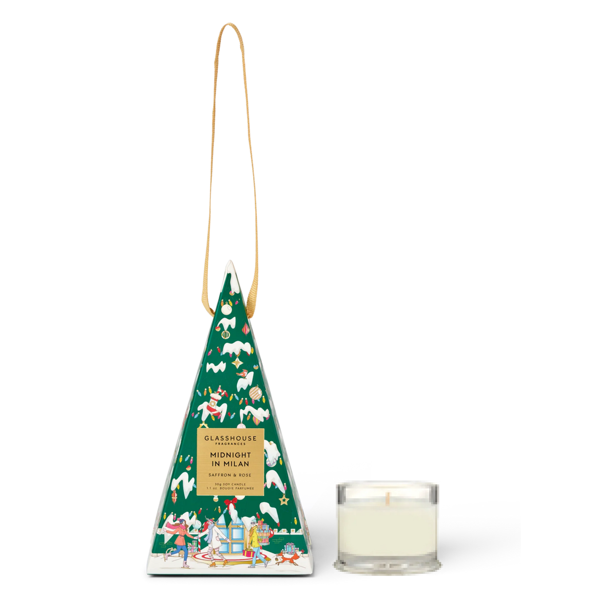 Glasshouse Fragrances Midnight In Milan Soy Candle Bauble 30g