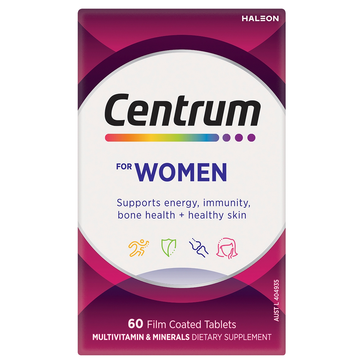 Centrum For Women 60 Film Coated Tablets