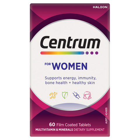 Centrum For Women 60 Film Coated Tablets