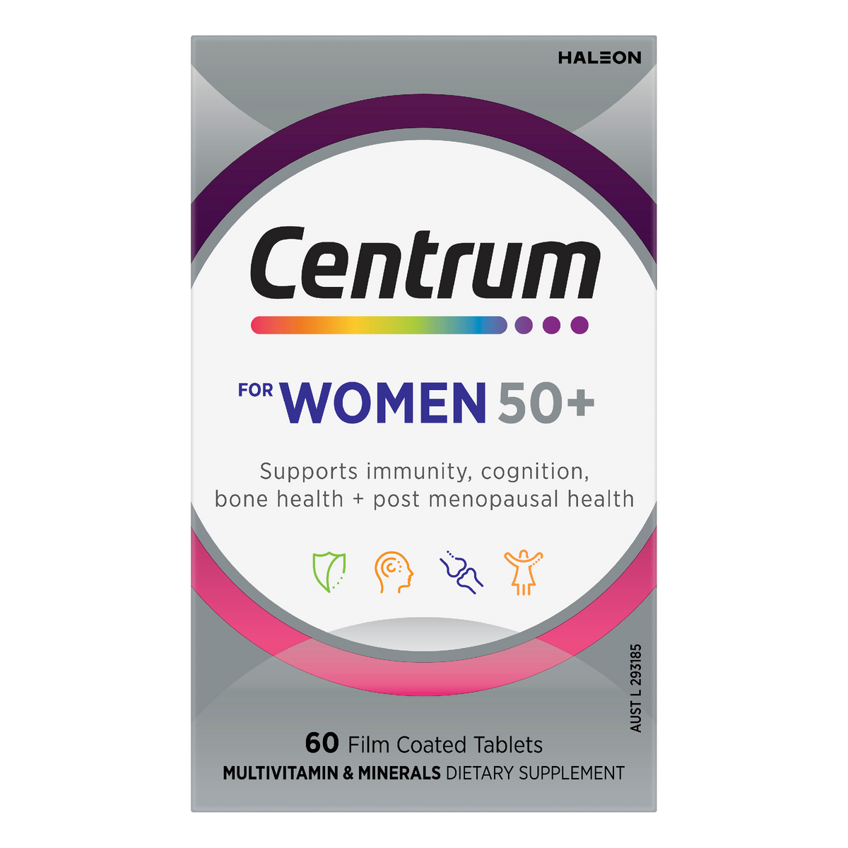 Centrum For Women 50+ Multivitamin 60 Tablets