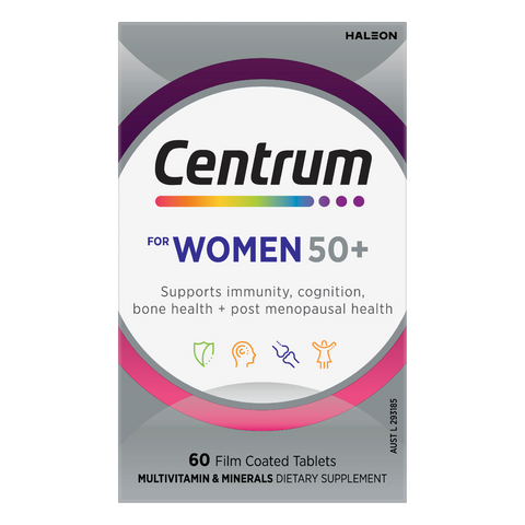 Centrum For Women 50+ Multivitamin 60 Tablets