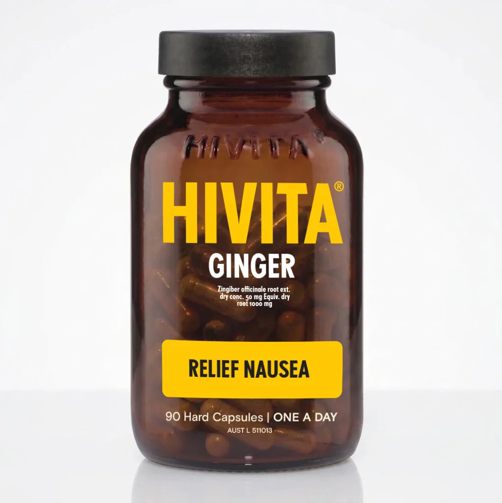 Hivita Ginger Relief Nausea 90 Capsules