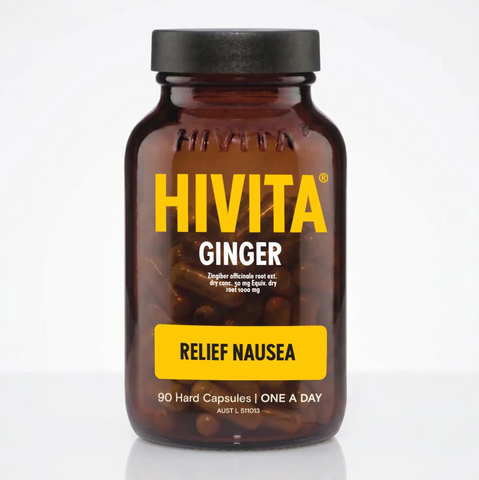 Hivita Ginger Relief Nausea 90 Capsules