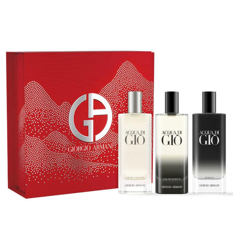 Giorgio Armani Acqua Di Gio Eau de Parfum 15mL Trio Set