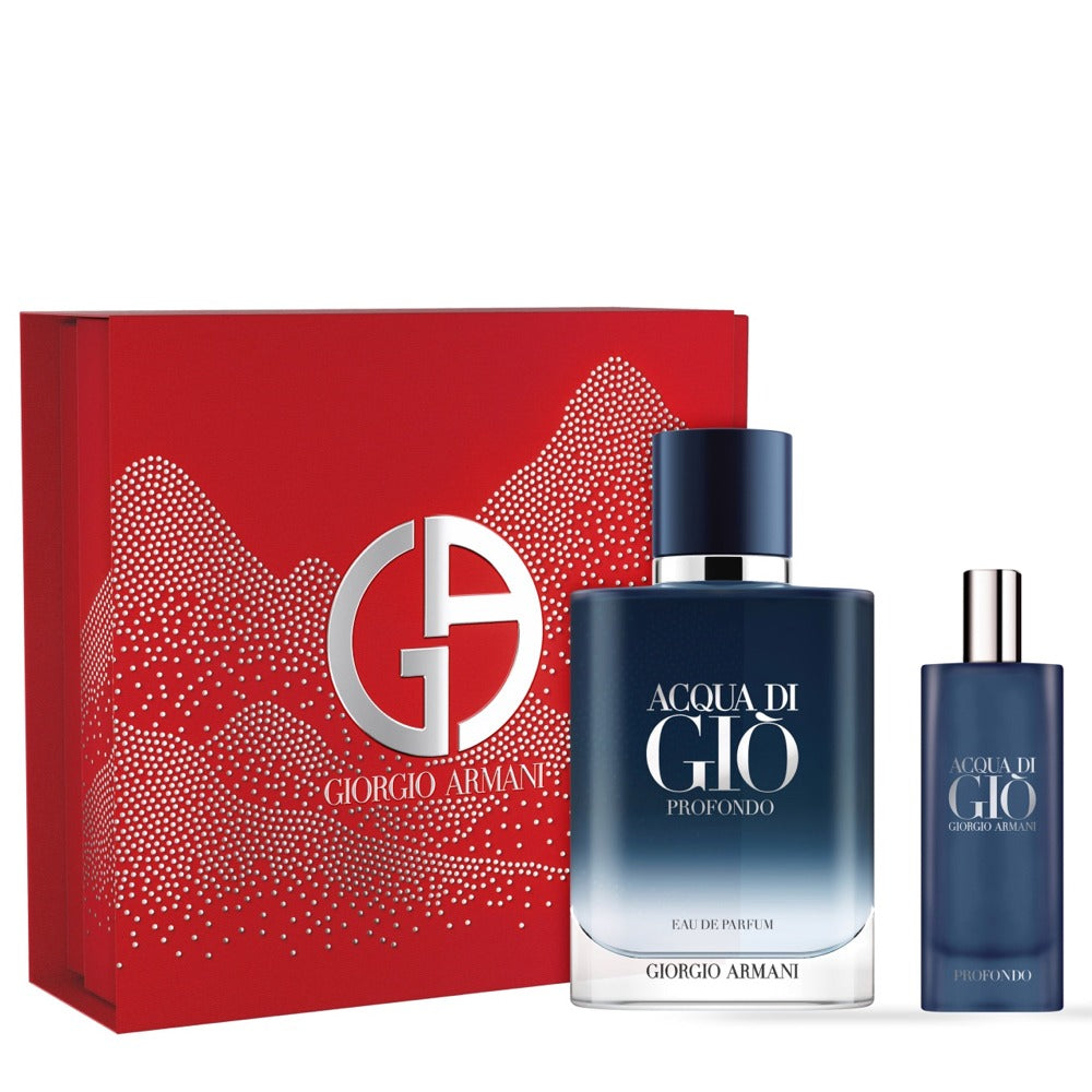 Giorgio Armani Acqua di Gio Profondo Eau De Parfum 100mL 2 Piece Gift Set