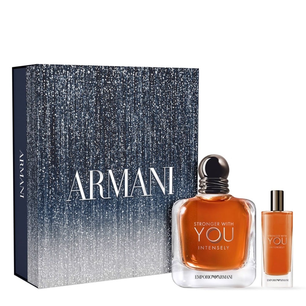 Giorgio Armani Emporio Armani Stronger With You Intensely Eau De Parfum 100mL 2 Piece Gift Set