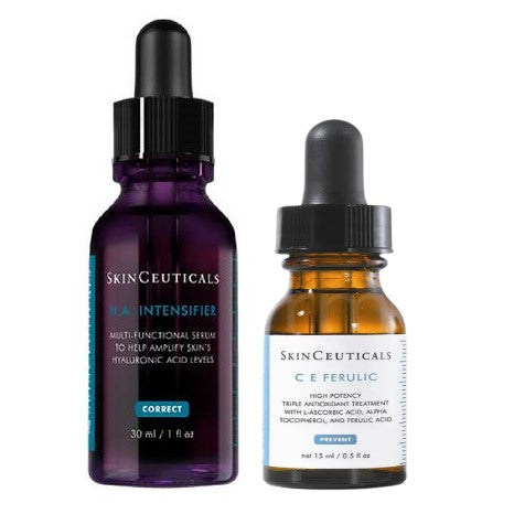 SkinCeuticals HA Intensifier Hyaluronic Acid Serum 30mL + C E Ferulic Vitamin C Serum 15mL - Special Bundles