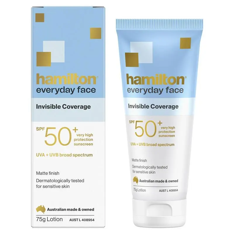 Hamilton Sunscreen Everyday Face Cream SPF 50+ 75g