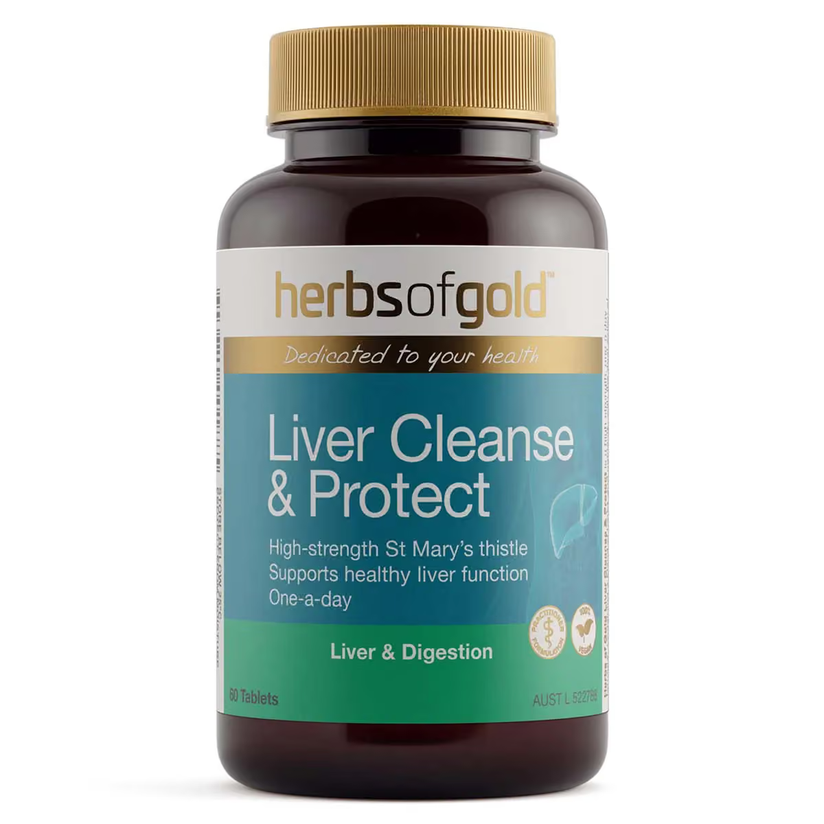 Herbs of Gold Liver Cleanse & Protect 60 Tablets