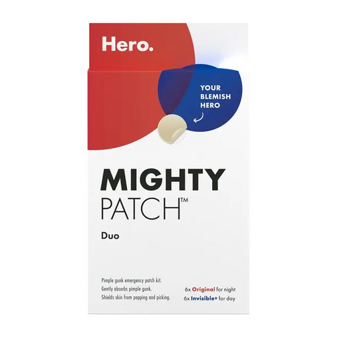 Hero. Mighty Patch Duo Pimple Patches Travel Size 12 Pack
