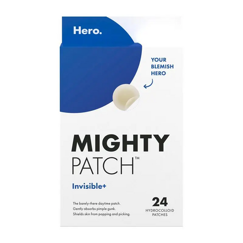 Hero. Mighty Patch Invisible+ Hydrocolloid Pimple Patches 24 pack