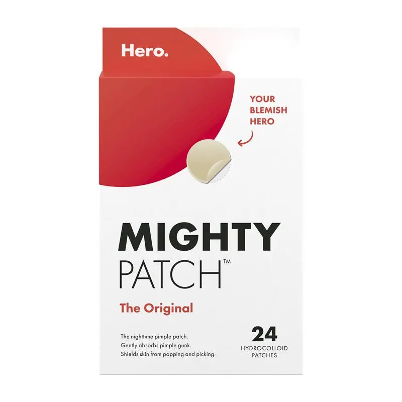 Hero. Mighty Patch Original Hydrocolloid Pimple Patches 24 Pack