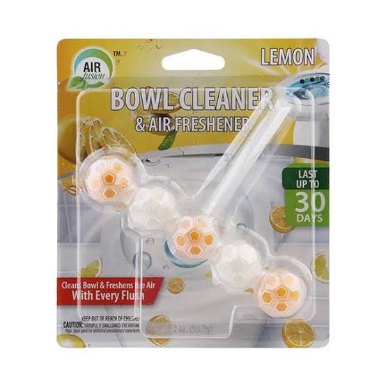 Air Fusion Bowl Cleaner & Air Freshener Lemon 5 Packs