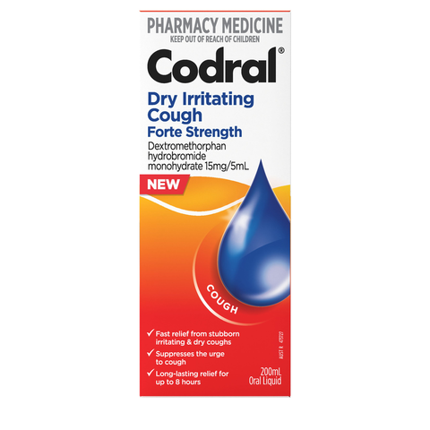Codral Dry Irritating Cough Forte Strength 200mL (Limit ONE per Order)