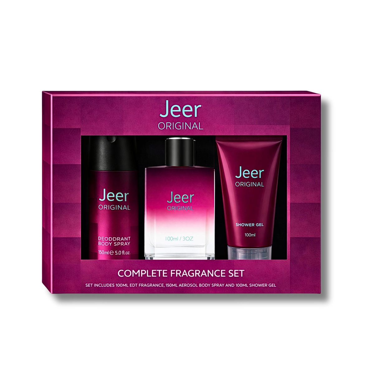 Jeer Original Eau de Toilette 100mL 3 Piece Gift Set