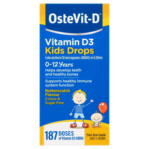 Ostevit-D Vitamin D3 400IU 0-12 Years Kids Drops Oral Liquid 15mL