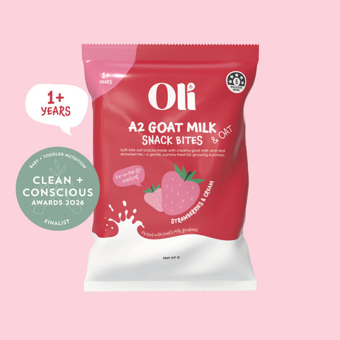 Oli6 A2 Goat Milk Protein Goat Milk & Oat Snack Bites 60g