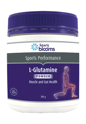 Henry Blooms L-Glutamine 300g Powder (Expiry 12/2024)